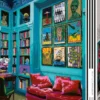 Puzzel Room with Red Sofa (1000 stukjes)