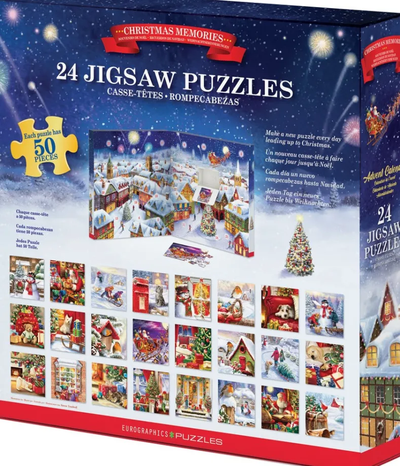 Puzzle Adventskalender - Christmas Memories Puzzel (24 x 50 stukjes)