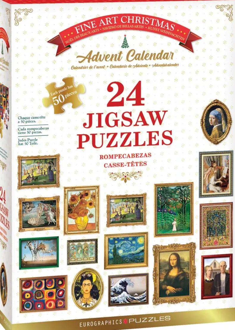 Puzzle Adventskalender - Fine Art Christmas Puzzle (24x50 stukjes)