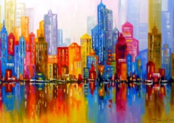 Rainbow City Puzzel (1000 stukjes)