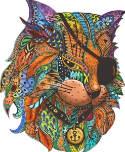 Rainbow Houten Puzzel - Piraten Kat (116 stukjes)