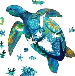 Rainbow Houten Puzzel - Zeeschildpad (125 stukjes)