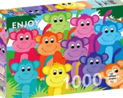 Rainbow Monkeys Puzzel (1000 stukjes)