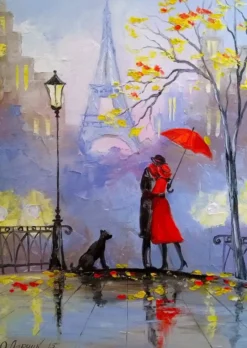 Rainy Day in Paris Puzzel (1000 stukjes)