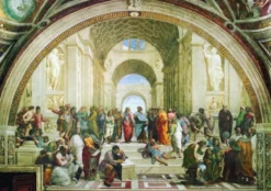 Raphaël - The School of Athens Puzzel (1000 stukjes)