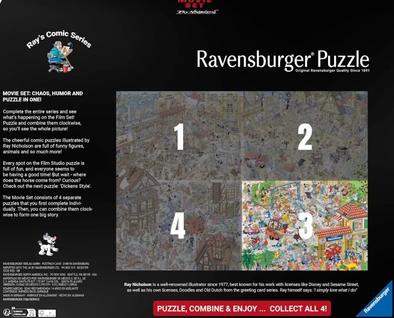 Ray’s Comics - Filmset 3: Filmstudio Puzzel (1000 stukjes)