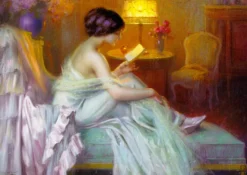 Reading at Lamp Light Puzzel (1000 stukjes)