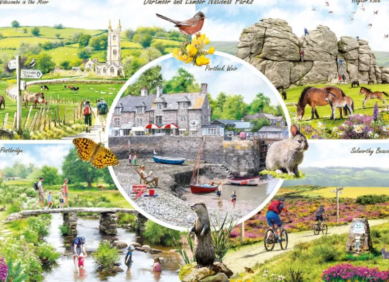 Richard Macneil - Dartmoor & Exmoor Puzzel (1000 stukjes)