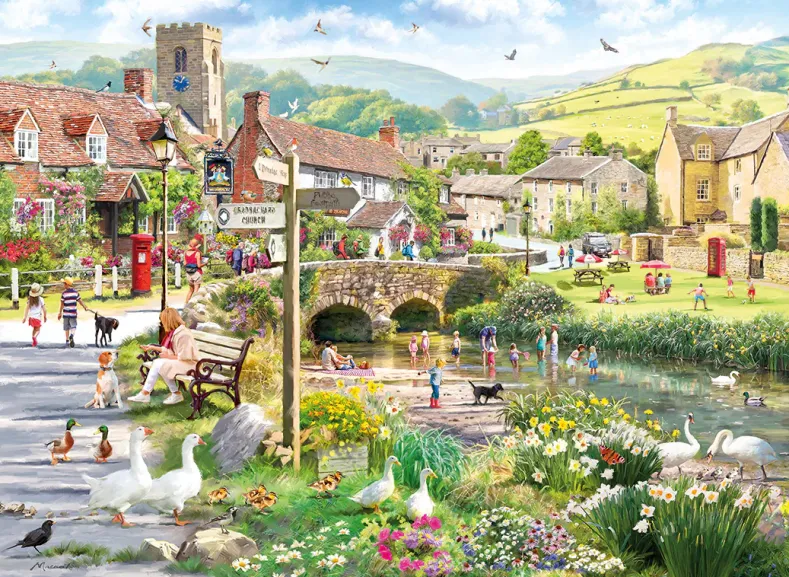 Richard Macneil - Puddle Ducks & Paddling Puzzel (1000 stukjes)