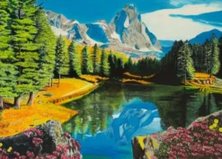 Rocky Mountain reflections Puzzel (300 XL stukjes)