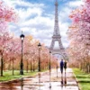 Romantic Walk in Paris Puzzel (1000 stukjes)