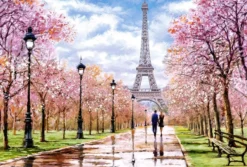 Romantic Walk in Paris Puzzel (1000 stukjes)