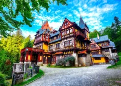 Royal Residence, Sinaia, Romania Puzzel (1000 stukjes)
