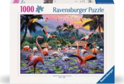 Roze Flamingo's Puzzel (1000 stukjes)