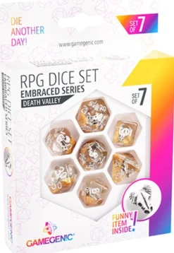 RPG Dice Set- Embraced Series Death Valley (7 stuks)