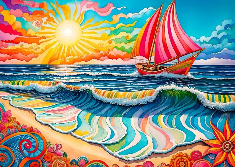 Sailing at Sunrise Puzzel (1000 stukjes)