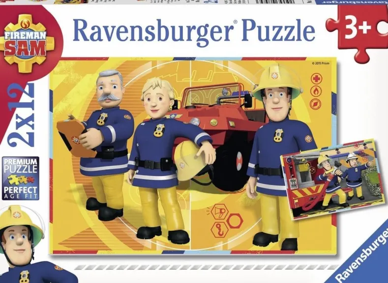 Sam aan het Werk Puzzel (2 x 12 stukjes)