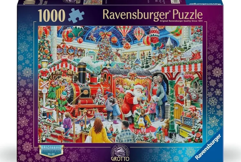 Santa's Steam Train Grotto Puzzel (1000 stukjes)