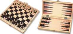 Schaak-/backgammon Klapcassette