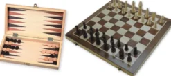 Schaak-/backgammon Klapcassette