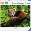 Schattige Rode Panda Puzzel (500 stukjes)