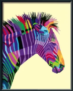 Schilderen op Nummer - Bonte Zebra