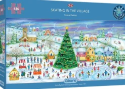 Skating in the Village Puzzel (636 stukjes)