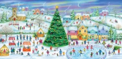Skating in the Village Puzzel (636 stukjes)