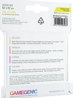 Sleeves Matte Big Square-Sized 82x82mm (50 stuks)