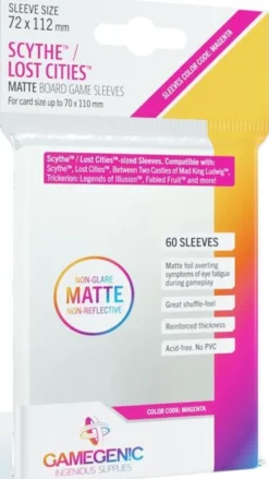 Sleeves Matte Scythe/Lost Cities 72x112mm (60 stuks)