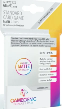 Sleeves Matte Standard Card Game 66x91mm (50 stuks)