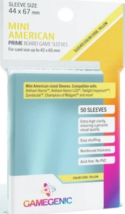 Sleeves Prime Mini American-Sized 44x67mm (50 stuks)