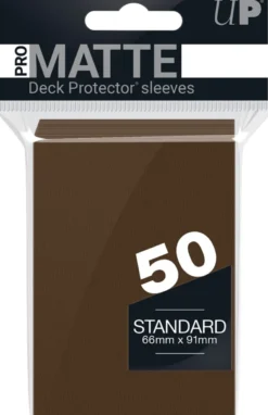 Sleeves Pro-Matte - Standaard Bruin (66x91 mm)