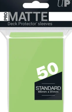 Sleeves Pro-Matte - Standaard Lime Groen (66x91 mm)