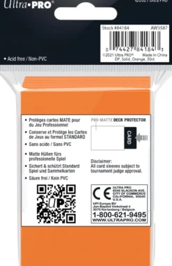 Sleeves Pro-Matte - Standaard Oranje (66x91 mm)