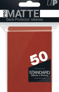 Sleeves Pro-Matte - Standaard Rood (66x91 mm)