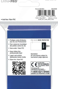 Sleeves - Small Blauw (62x89 mm)