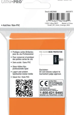 Sleeves - Small Oranje (62x89 mm)