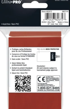 Sleeves - Standaard Rood (66x91 mm)