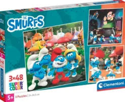 Smurfen Puzzel (3x48 stukjes)