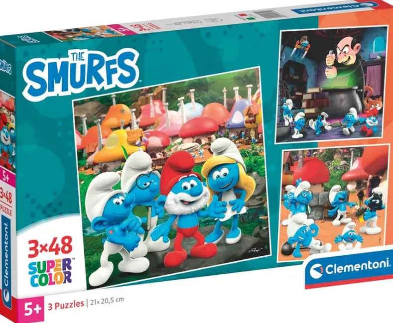 Smurfen Puzzel (3x48 stukjes)