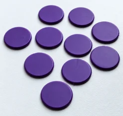 Spel Fiches 22mm Paars (10 stuks)