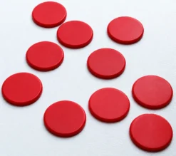 Spel Fiches 22mm Rood (10 stuks)