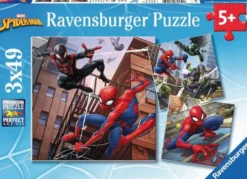 Spiderman in Actie Puzzel (3x49 stukjes)