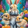 Spring Bunnies Puzzel (1000 stukjes)