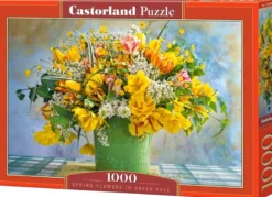 Spring Flowers in Green Vase Puzzel (1000 stukjes)