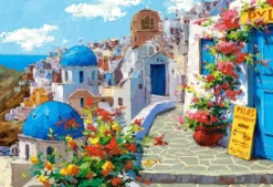 Spring in Santorini Puzzel (2000 stukjes)