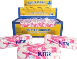 Squishy - Boterstaaf Tie Dye Wit / Roze