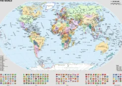 Staatkundige wereldkaart Puzzel (1000 stukjes)