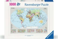 Staatkundige wereldkaart Puzzel (1000 stukjes)